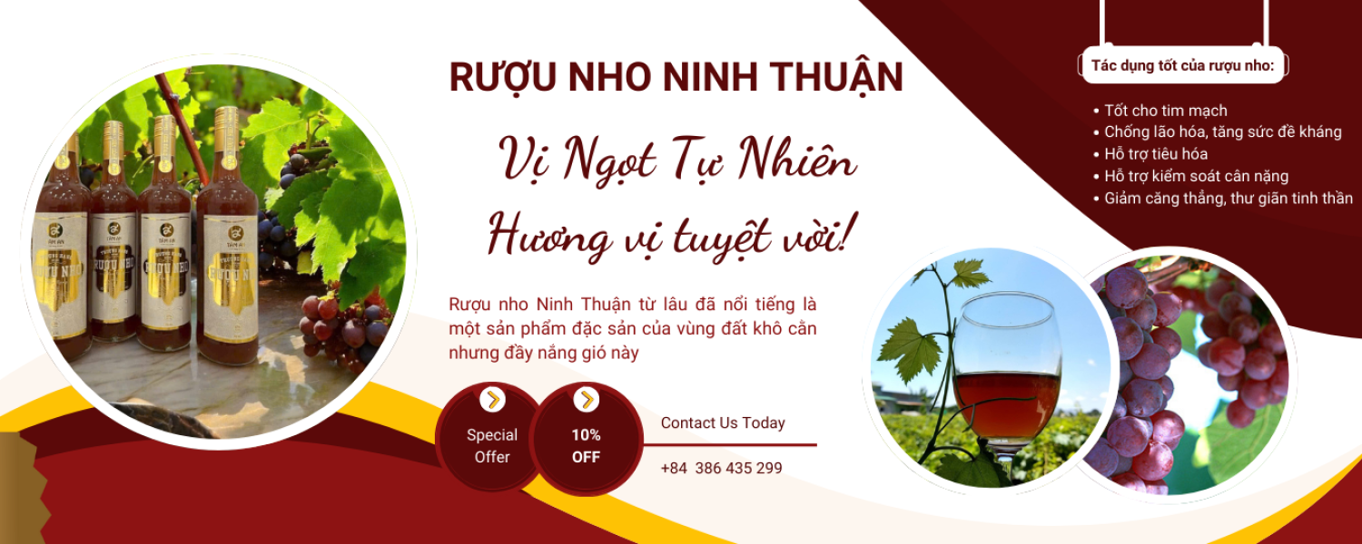 rượu nho tâm an ninh thuận