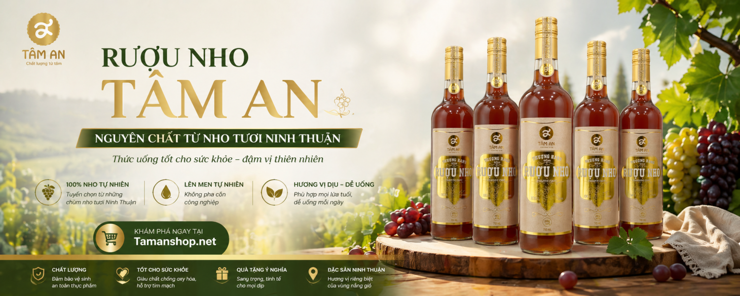 Rượu Nho Tâm An - 750ml