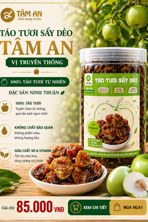 Táo sấy dẻo Ninh Thuận