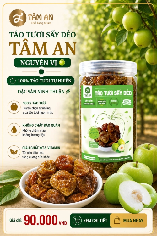 Táo sấy dẻo Ninh Thuận