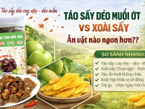 Táo Sấy Dẻo Muối Ớt Và Xoài Sấy – Ăn Vặt Nào Ngon Hơn?