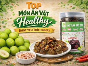 Top Món Ăn Vặt Healthy Được Yêu Thích Nhất 2026 – Táo Sấy Dẻo Tâm An Dẫn Đầu