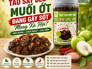 Vì Sao Táo Sấy Dẻo Muối Ớt Đang Gây Sốt Mạng Xã Hội?