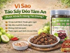 Vì Sao Táo Sấy Dẻo Tâm An Được Tin Dùng? 5 Lý Do Bạn Nên Biết