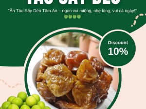 Ăn Táo Sấy Dẻo Tâm An – Vui Miệng, Vui Cả Ngày