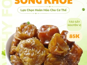 Ăn Sạch – Sống Khỏe Với Táo Sấy Nguyên Vị Tâm An