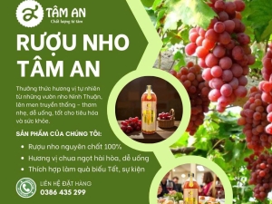 Gợi ý quà biếu Tết sang trọng – Rượu nho Tâm An nổi bật và ý nghĩa