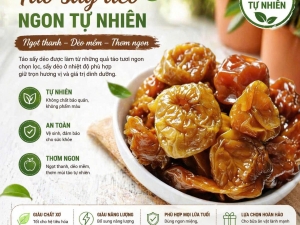 Táo Sấy Dẻo Ngon Tự Nhiên – Bí Quyết Ăn Vặt Lành Mạnh Được Yêu Thích 2026