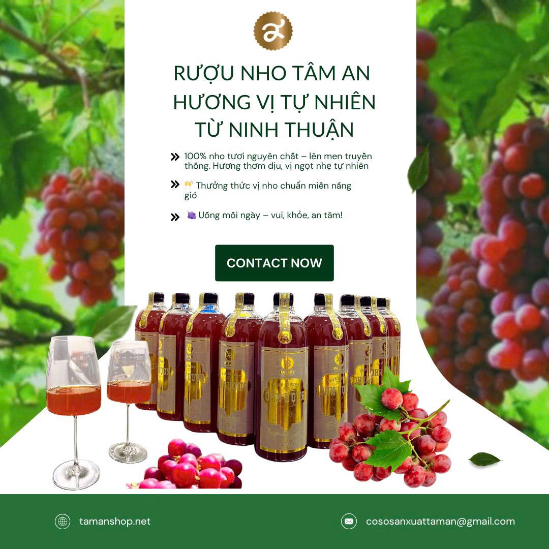 rượu nho tâm an