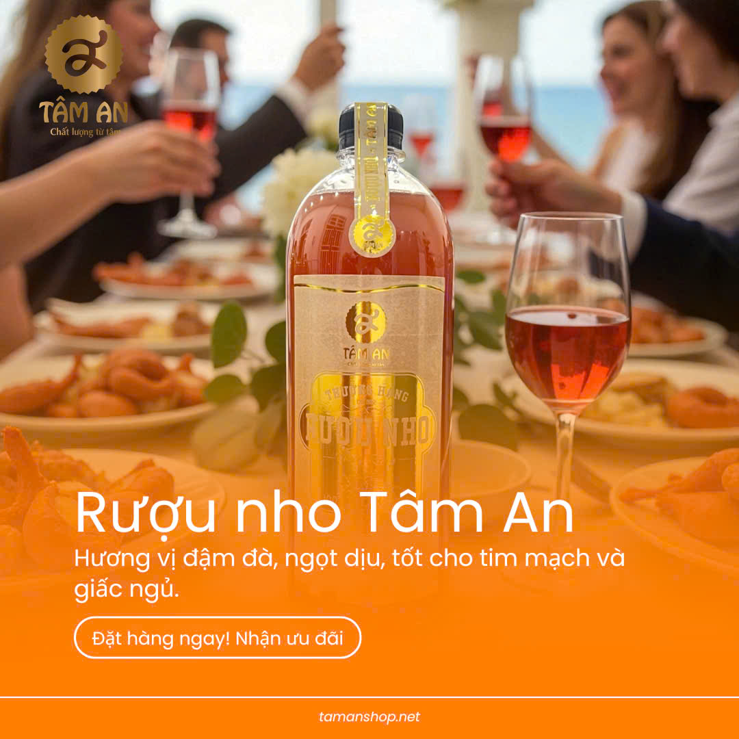 rượu nho tâm an
